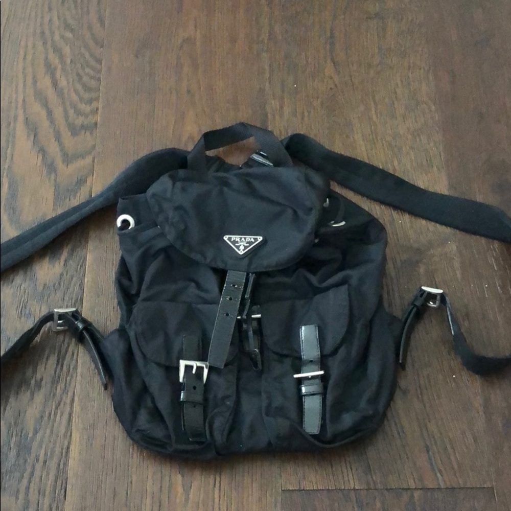 Prada Nylon Backpack in Black